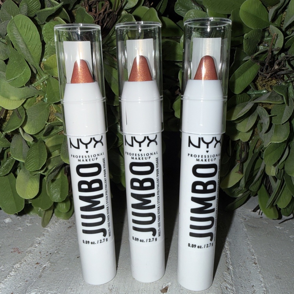 NYX - Lot Of 3 -‎ Jumbo Highlighter Multi-Use Face Stick Lemon Meringue 2.7G